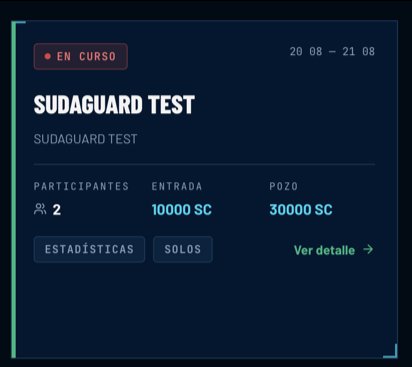 Sudacup - Novedades 21 Ago